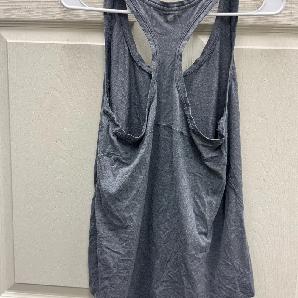 Yogalicious Heather Gray Racerback Tank - Picture 4 of 4